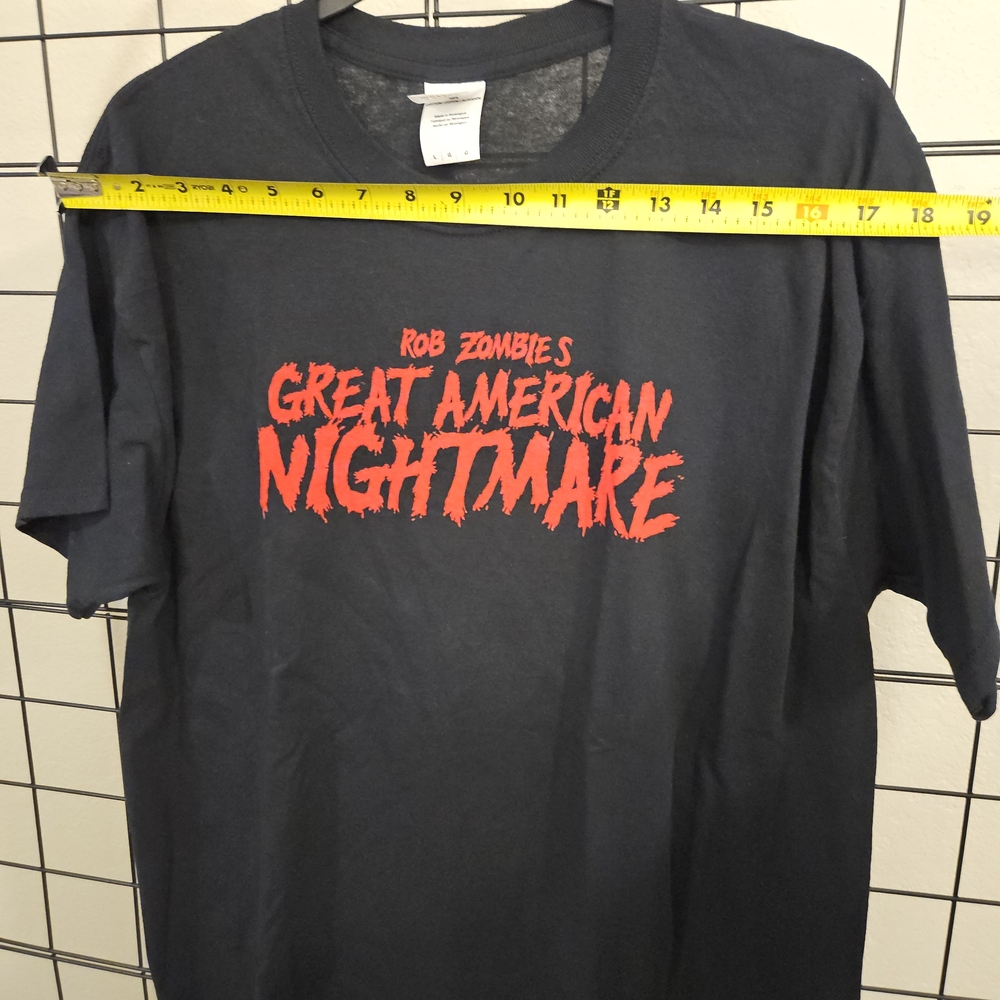 Rob Zombie's Great American Nightmare Black T-Shirt - Picture 6 of 7